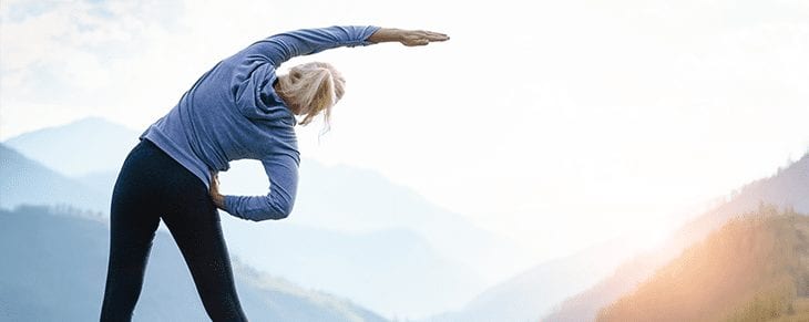 Woman Stretching